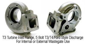 T3 Inlet, 5 Bolt (Ford Style) Outlet (Only .82 A/R Available)
